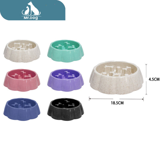 Plato para mascota tazón slow food pajita 45,7×45,7×11,4 cm capacidad: 330 ml aprox paq. con 12 pzas