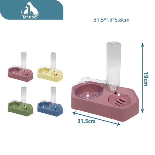 para beber con Plato para mascota hexagonal transparente embalaje en caja de color, 31,5×19 x 5,8 cm paq. con 6 pzas