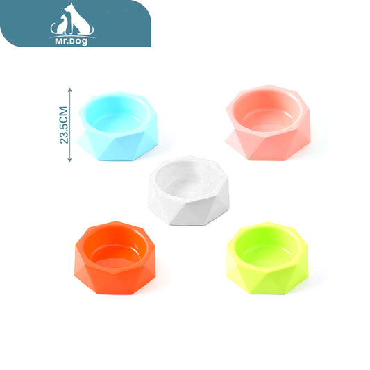 Plato para mascota b001l comedero para mascotas con forma de diamante l 23,5×23,5×7,2 cm paq. con 12 pzas