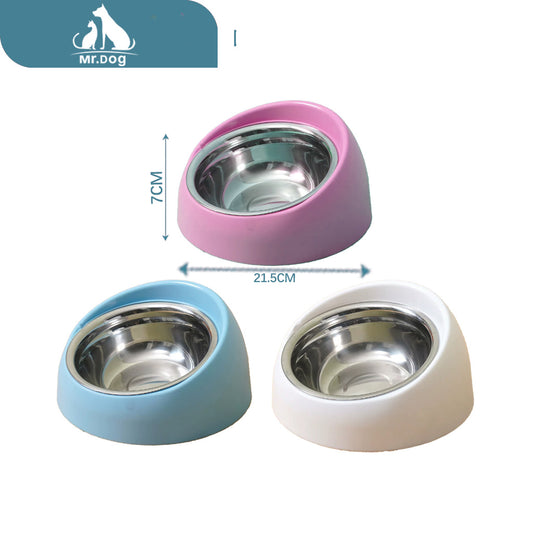 Plato para mascota ssb001 Plato para mascota redondo de acero inoxidable de 21,5×7 cm, Plato para mascota de acero inoxidable de 60 g paq. con 12 pzas