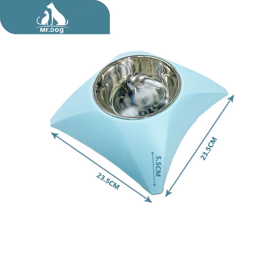 ssb003 Plato para mascota de acero inoxidable para dardos 23,5×23,5×5,5 cm paq. con 12 pzas
