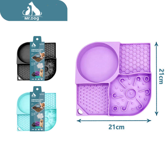 Plato para mascota para atar platos de cena a cuadros 160 g/21×21 cm paq. con 12 pzas