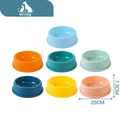 Plato para mascota tazón individual redondo extragrande de 130 g 25×22 x 7,3 cm paq. con 12 pzas