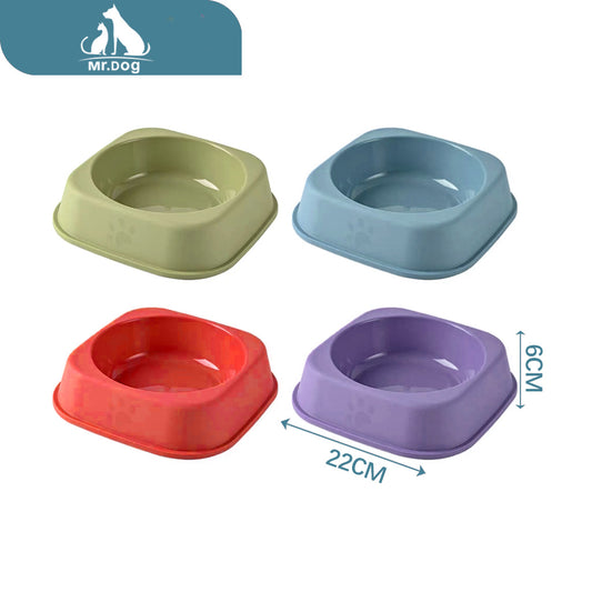 Plato para mascota individual cuadrado grande 8022226 paq. con 12 pzas
