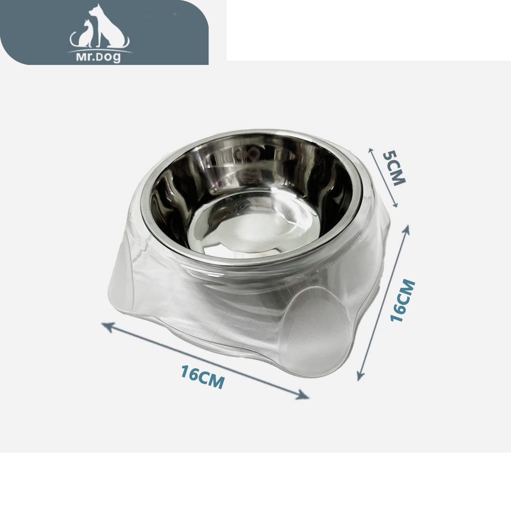 Plato para mascota 1pet recipiente individual acero inoxidable 136g 16165 paq. con 12 pzas
