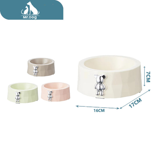 Plato para mascota para mascotas con forma de oso de diamantes bolsa de polipropileno 8617×16 x 7 cm paq. con 12 pzas