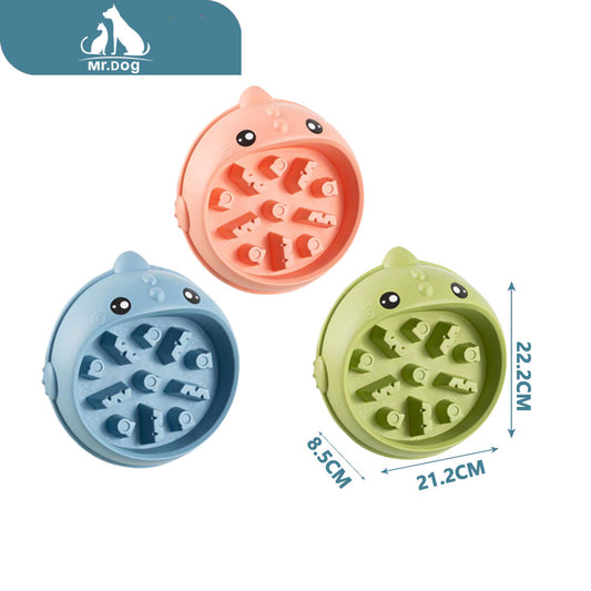 Plato para mascota de comida lenta para dinosaurios cw357 bolsa de polipropileno 158 g 22,2×21,2×8,5 paq. con 12 pzas