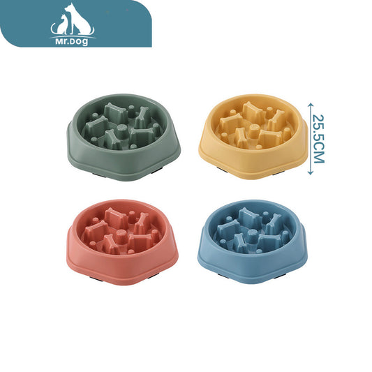 Plato para mascota grande de comida lenta con hueso a granel 170 g 25,5×23 x 5 paq. con 12 pzas