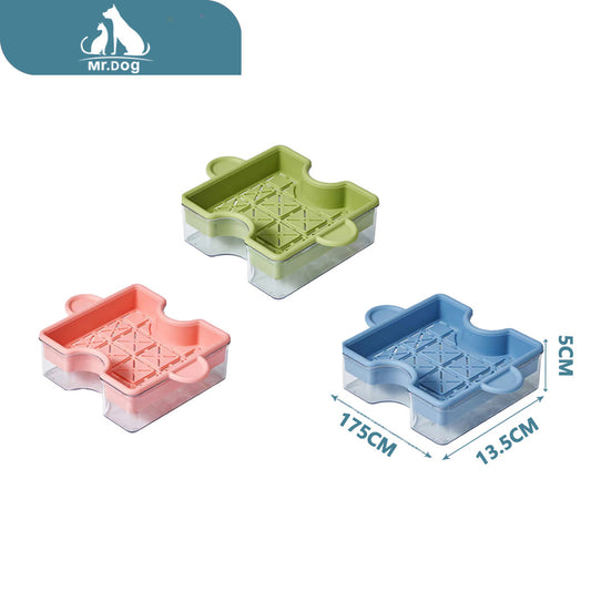 Plato para mascota de hierba para gatos rompecabezas cw353 caja independiente 150 g 38 g 17,5×13 x 5 paq. con 12 pzas