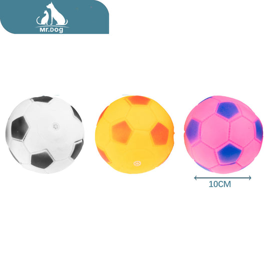 Juguete para mascota balón de fútbol grande 1010 paq. con 10 pzas