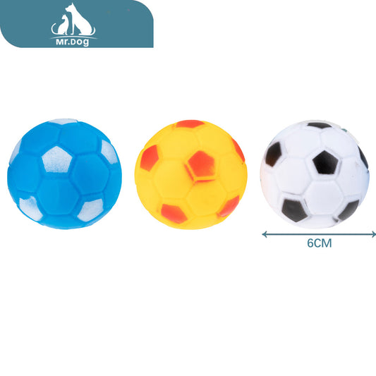 Juguete para mascota balón de fútbol pequeño 66 paq. con 12 pzas