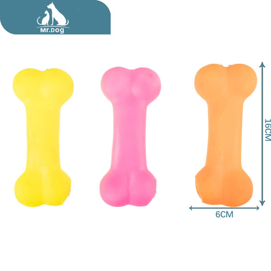 Juguete para mascota hueso plano ligero 15,55,5 paq. con 12 pzas