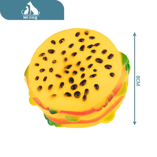 Juguete para mascota hamburguesa de sésamo negro 84 paq. con 12 pzas