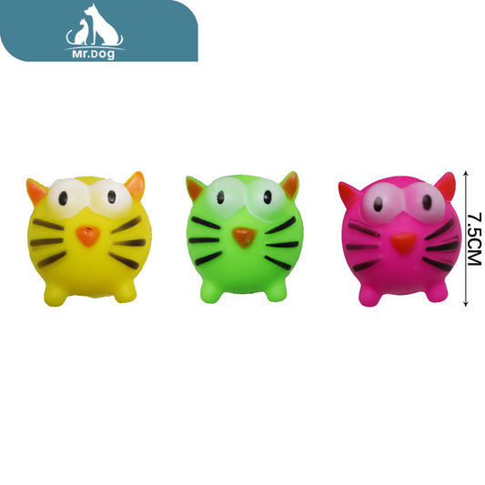 Juguete para mascota esférico 7,5cm paq. con 12 pzas
