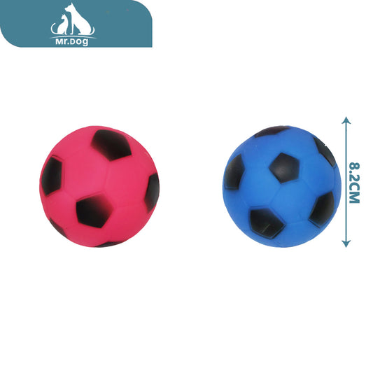 Juguete para mascota balón de fútbol grande de 8,2 cm paq. con 12 pzas