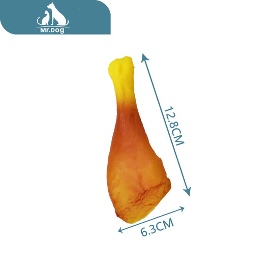 Juguete para mascota muslo de pollo b17.5 juguete para mascotas 50 g paq. con 12 pzas