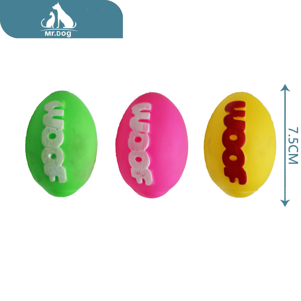 Juguete para mascota pelota redonda woof 7.5 juguete para mascotas 44 g paq. con 12 pzas