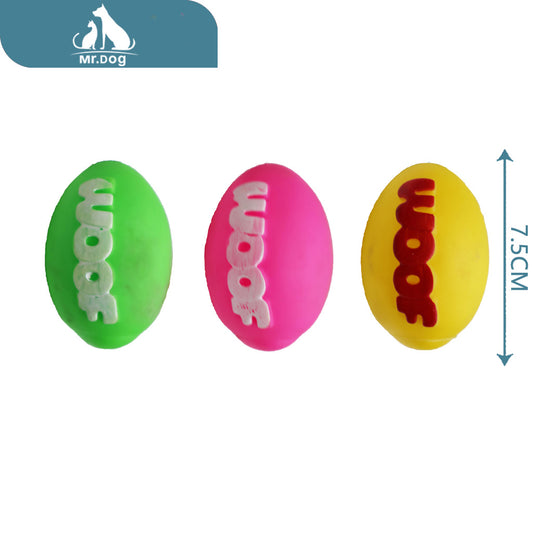 Juguete para mascota pelota redonda woof 7.5 juguete para mascotas 44 g paq. con 12 pzas
