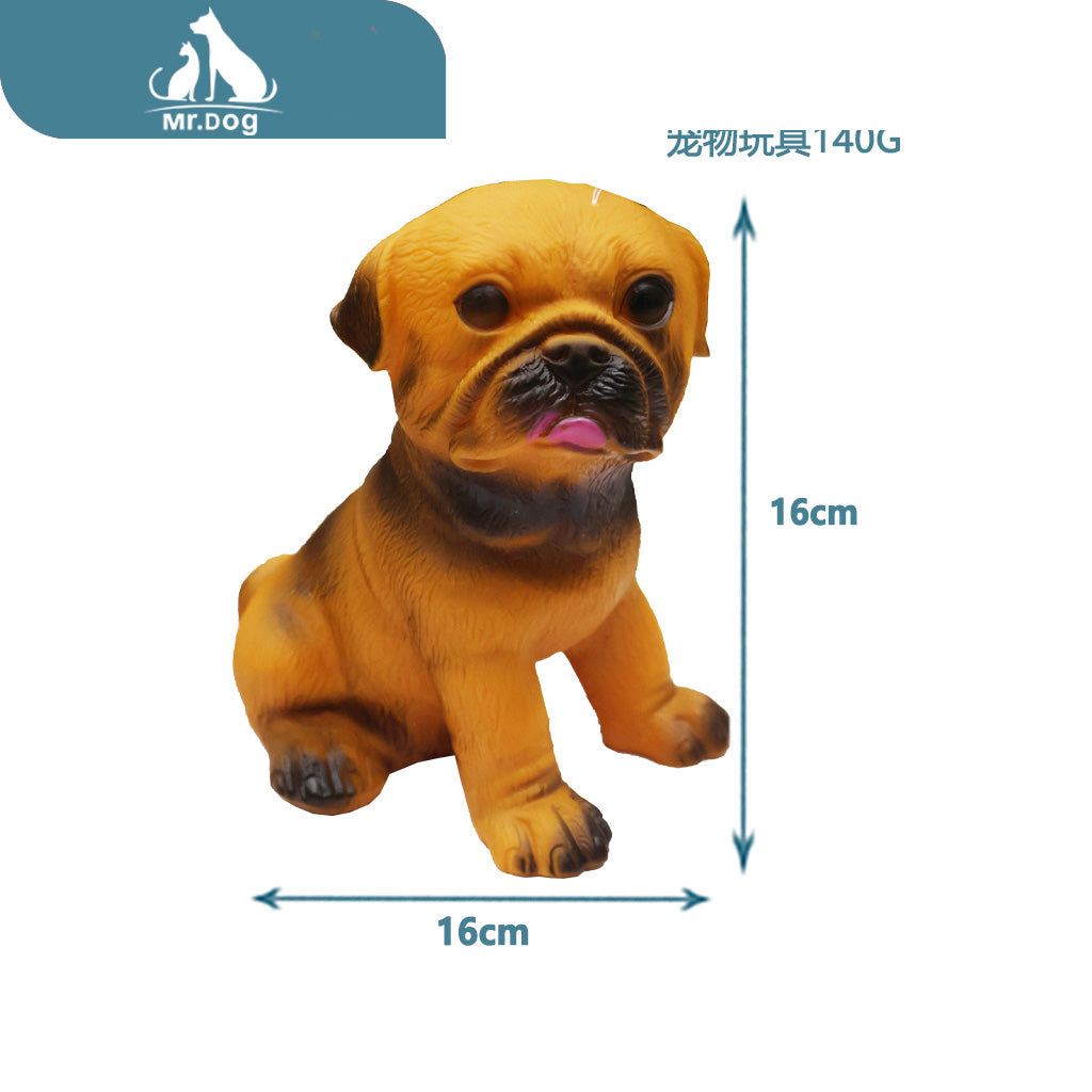 Juguete para mascota juguete para mascotas pug grande de 16×16 pulgadas, 140 g paq. con 12 pzas