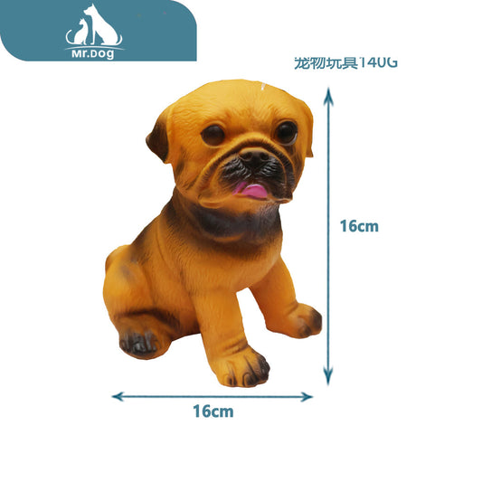 Juguete para mascota juguete para mascotas pug grande de 16×16 pulgadas, 140 g paq. con 12 pzas