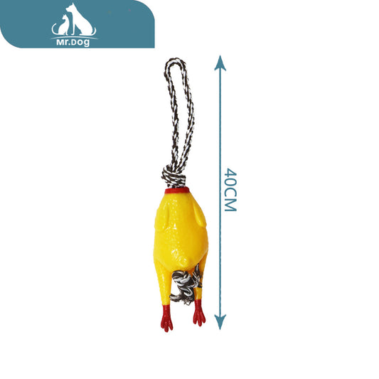 Juguete para mascota correa mediana para pollo, 40 unidades, juguete para mascotas, 110 g paq. con 12 pzas