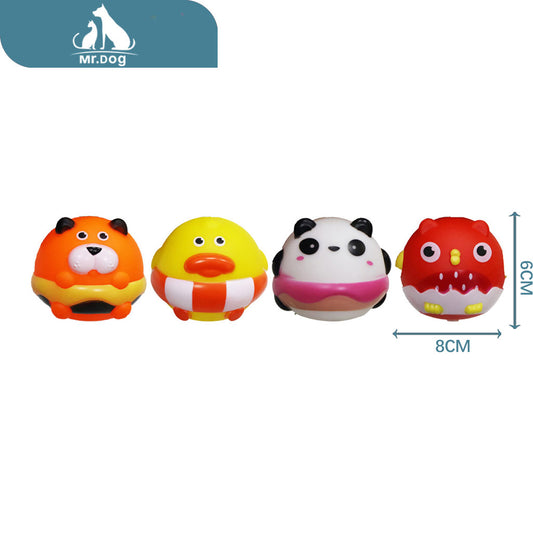 Juguete para mascota 2 cuatro bolas de animales 86cm45g paq. con 12 pzas