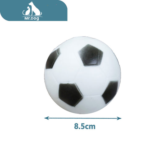 Juguete para mascota balón de fútbol mediano 8,5 cm 50 g paq. con 12 pzas