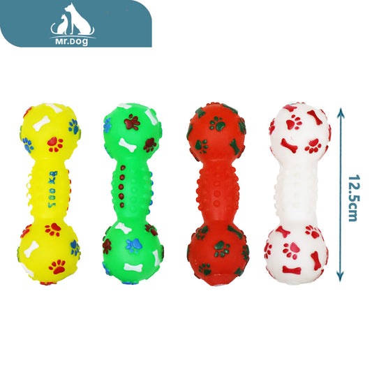 Juguete para mascota pequeña con huella hx036 12,5×4,5 cm, 30 g paq. con 12 pzas