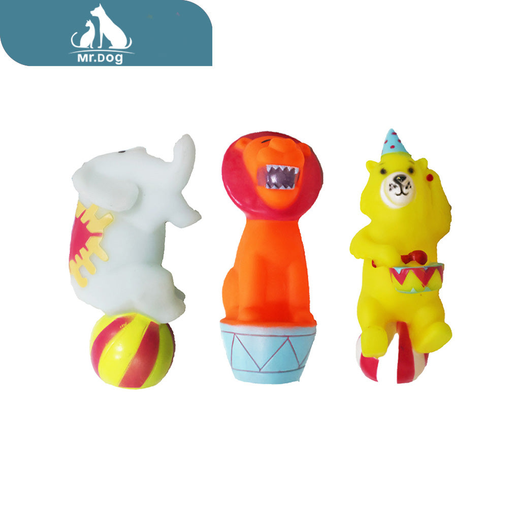 Juguete para mascota tres acrobacias mixtas 50g paq. con 12 pzas