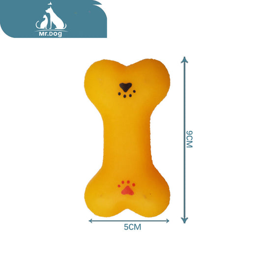 Juguete para mascota hueso pequeño 95cm18g paq. con 12 pzas