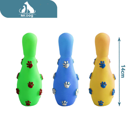 Juguete para mascota 40 bolas de boliche 145 paq. con 12 pzas