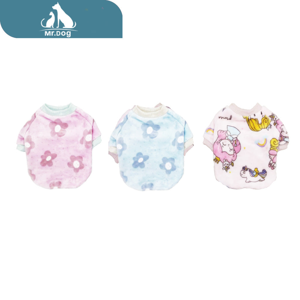 Ropa para mascota de franela de dos piernas m (Precio por 1 Pieza)