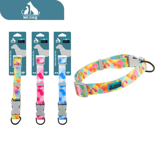 Collar con estampado de escamas de pez de 2,0 cm paq. con 12 pzas