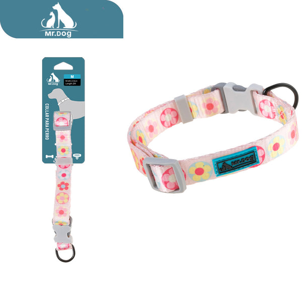 Collar con estampado digital de flores pequeñas de 2,0 cm paq. con 12 pzas