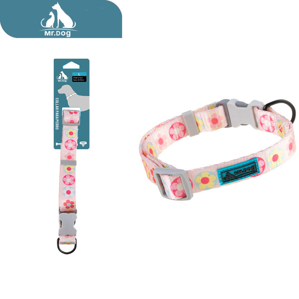 Collar con estampado digital de flores pequeñas de 2,5 cm paq. con 12 pzas