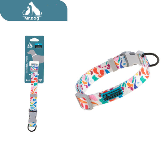 Collar estampado digital con patrón de bloques de color de 2,0 cm paq. con 12 pzas