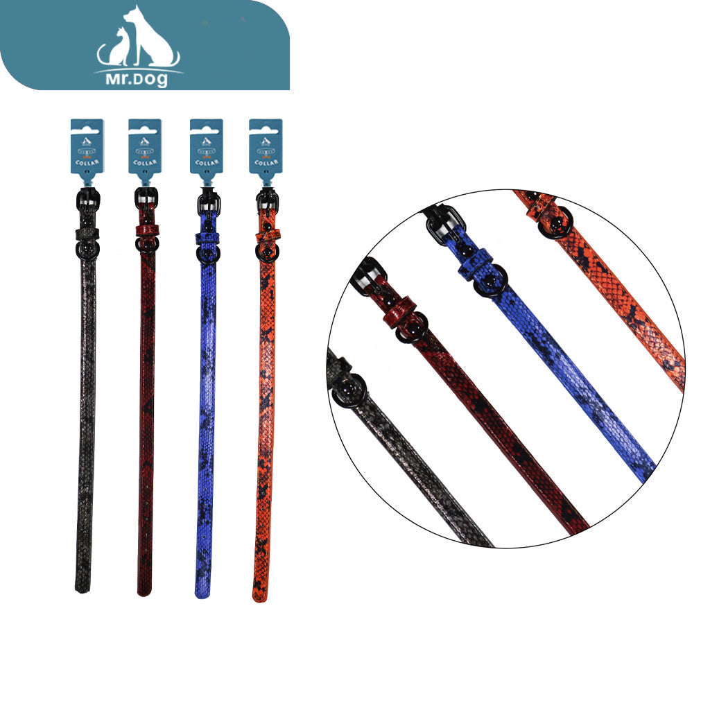 Collar kx4079 2.5 estampado de leopardo paq. con 12 pzas