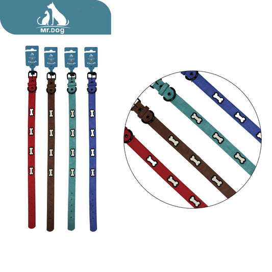 Collar kx4100 2.0 con bordado de 3 huesos paq. con 12 pzas