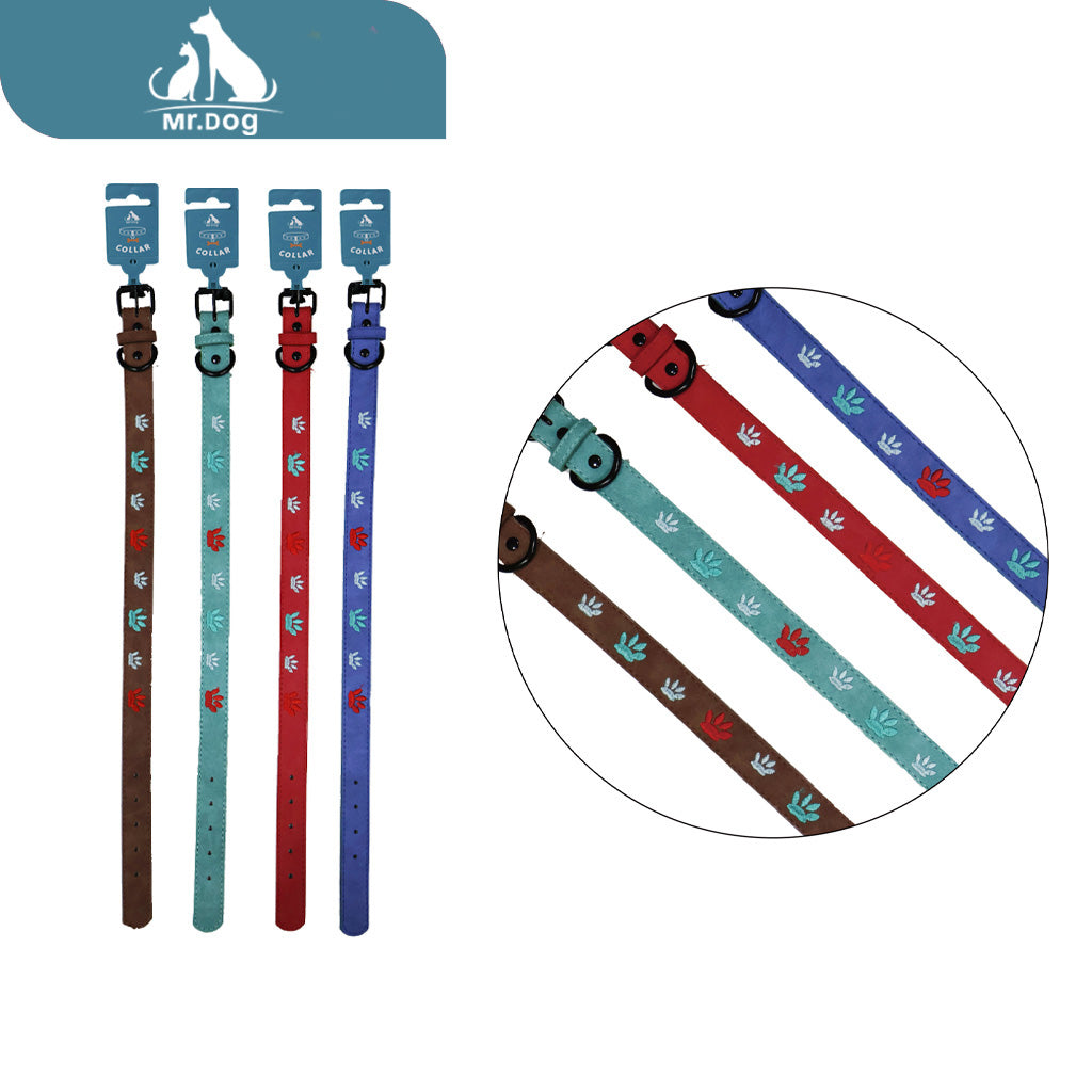 Collar 2.0 con bordado de huella paq. con 12 pzas