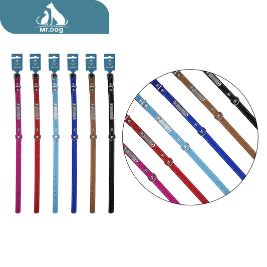 Collar kx4209 de 2,5 litchi de chapa de hierro semicircular paq. con 12 pzas