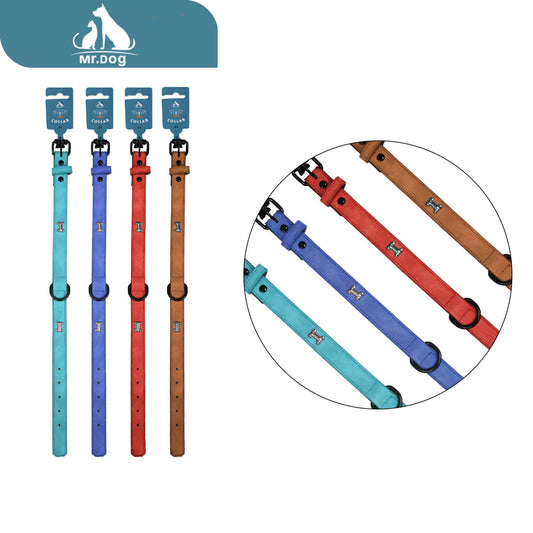 Collar 2.5 neón mediano semicircular doble hueso paq. con 12 pzas