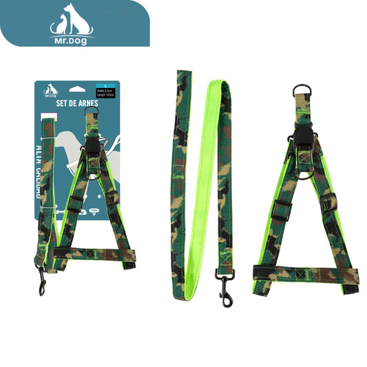 Set de Arnés de camuflaje de 2,5 cuerdas arnés de pecho paq. con 6 pzas