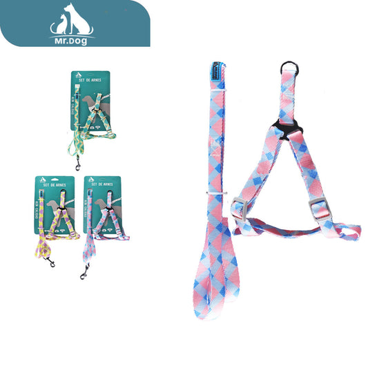 Set de Arnés de tracción 1,2m arnés de pecho triangular 2,5 paq. con 12 pzas
