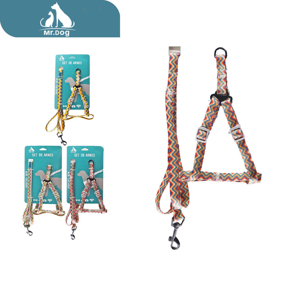 Set de Arnés de tracción 1,2m arnés de pecho triangular 2,5 paq. con 12 pzas