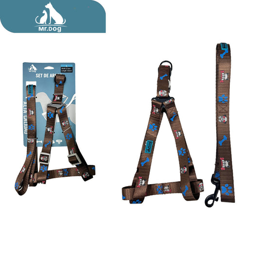 Set de Arnés de tracción 1,2m arnés de pecho triangular 2,5 paq. con 12 pzas