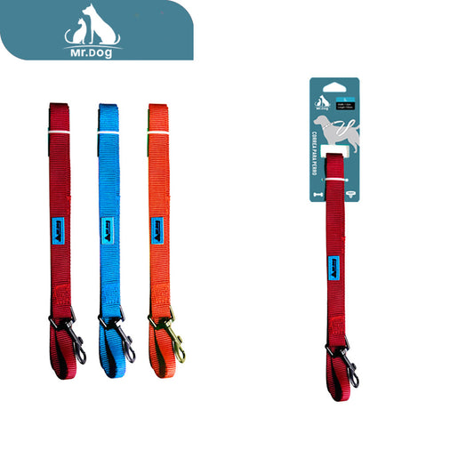 Set de mascota de correa y arnés de pecho con estampado de macarrones de 120 cm x 2,5 cm paq. con 12 pzas