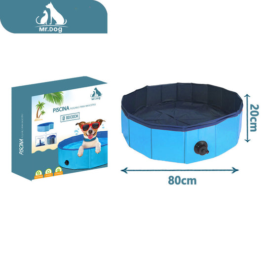 Piscina para mascotas 80×20cm colores surtidos 1100g paq. con 3 pzas