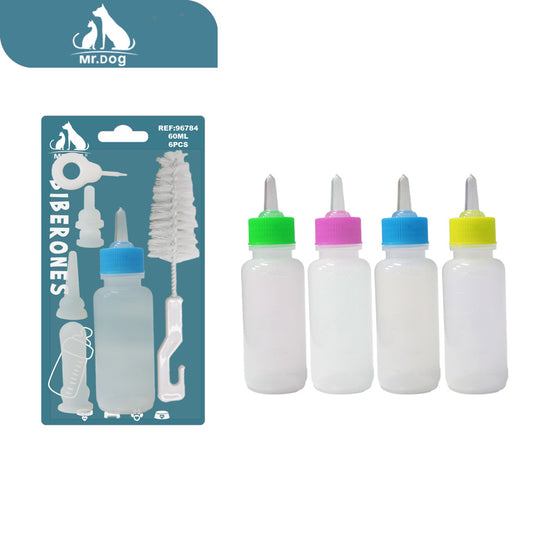 Bebiron pequeña de pet de 60 ml paq. con 12 pzas