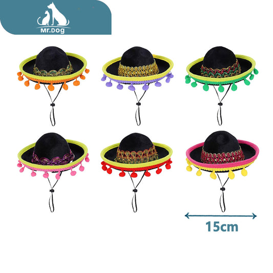 Adorno para mascota estilo mexicano de 15cm paq. con 12 pzas