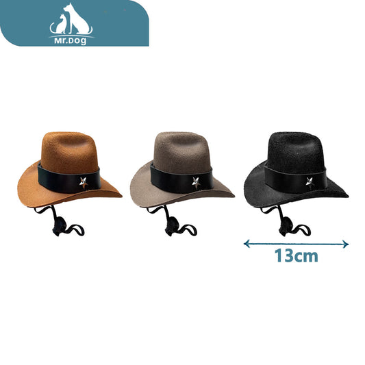 Adorno para mascota denim estrella de cinco puntas cachorro/gato para 13cm paq. con 12 pzas